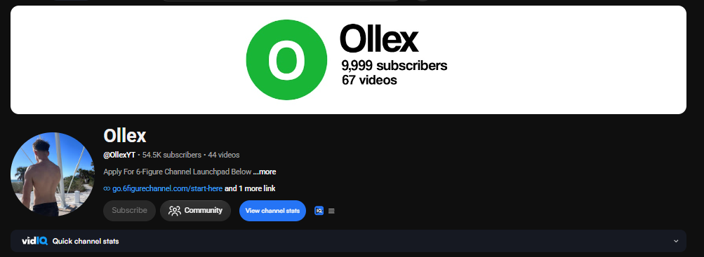 Ollex YouTube channel